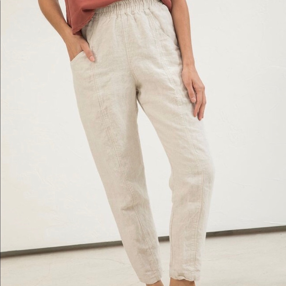 Elisabeth Suzann Clyde Work Pant Mid-weight linen